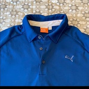 Puma men’s medium Dri fit polo - Blue